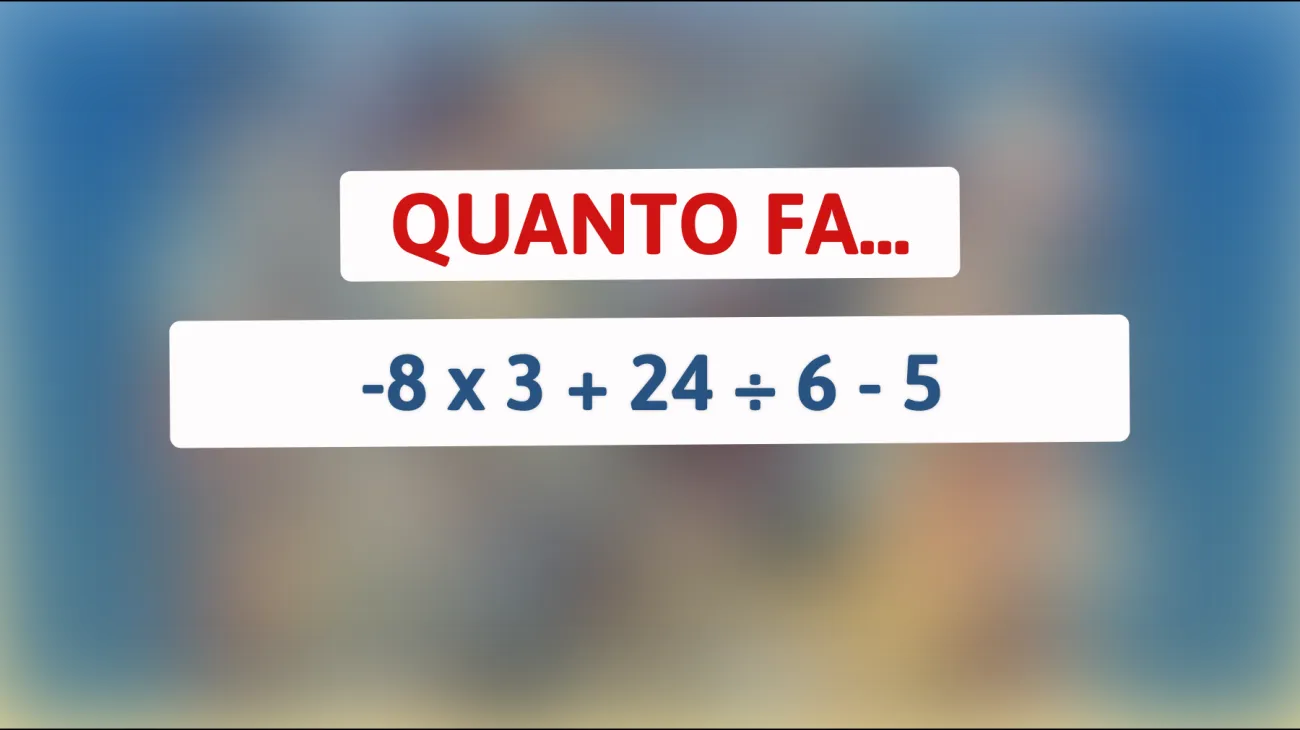 La soluzione definitiva! Riesci a risolvere questo enigma matematico che fa impazzire il web? Scopri se sei tra le menti più brillanti!"
