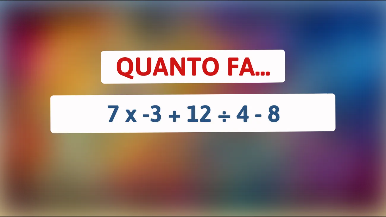 \"Solo i più intelligenti risolveranno questo semplice enigma matematico: sei pronto a mettere alla prova la tua mente?\""