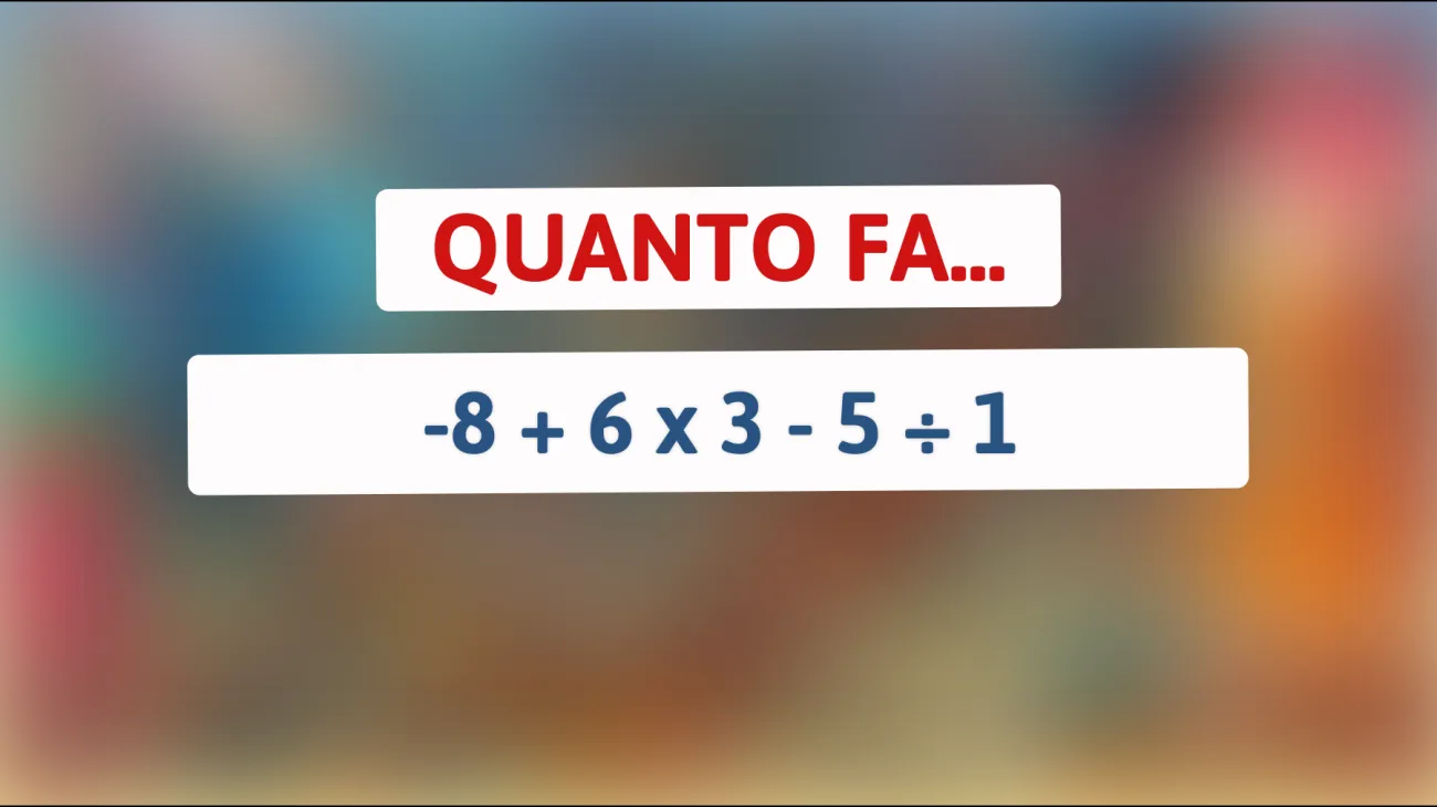 Scopri se sei un vero genio risolvendo questo semplice enigma matematico!"