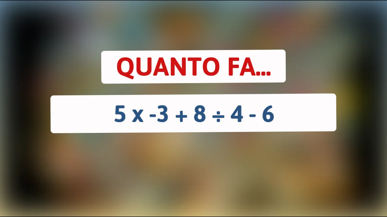 Solo il 1% delle persone riesce a risolvere questo rompicapo matematico: scopri se tu sei tra loro!"